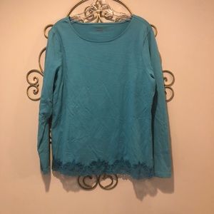 Lace trip top